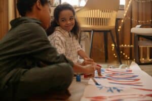 Neurodiverse Kids Playing with Paints.